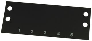 CINCH CONNECTIVITY SOLUTIONS MS-5-142 TERMINAL BLOCK MARKER, 1 TO 5, 14.3MM