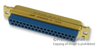 AMP - TE CONNECTIVITY 206802-2 CONNECTOR, HOUSING, D SUB, STANDARD, 37