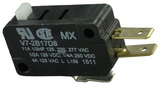 HONEYWELL - V7-2B17D8.. - MICROSWITCH, PIN PLUNGER, SPDT 11A 277V