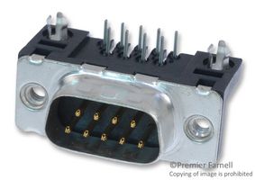 AMPHENOL COMMUNICATIONS SOLUTIONS ID09P33E4GV00LF D SUB CONN, R/A PLUG, 9POS, DE, SOLDER