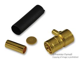 AMPHENOL RF - 142194 - RF/COAXIAL, SMB PLUG, R/A, 50 OHM, CRIMP
