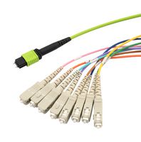 L-COM MPM8OM5-SCZ-05 FIBRE CORD, MPO PLUG-SC, MM, 500MM