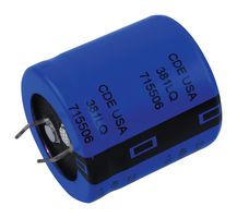 CORNELL DUBILIER 381LQ221M450K022. ALUMINUM ELECTROLYTIC CAPACITOR 220UF, 4