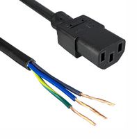 QUALTEK ELECTRONICS - 315086-01 - POWER CORD, IEC 60320 C13-FREE END, 118"