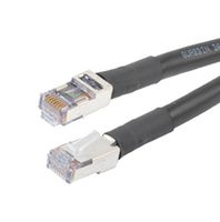 L-COM TRD695OS-BLK-50F ENET CORD, CAT6, RJ45 PLUG-PLUG, 50