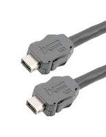 L-COM TRGIX601EC-BLK-10M ENET CORD, CAT6A, IX A PLUG-PLUG, 32.8