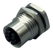 NORCOMP 859-X08-20SR0R4. SENSOR CONN, M12, 8POS, RCPT, PANEL