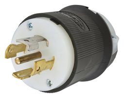 HUBBELL WIRING DEVICES - HBL2811ST - POWER ENTRY CONN, NEMA L21-30P, 30A/208V