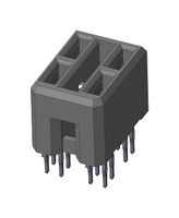 AMPHENOL COMMUNICATIONS SOLUTIONS - 10124646-4455P00LF - BACKPLANE CONN, RCPT, 4POS, PRESS FIT