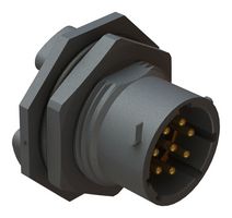 AMPHENOL SINE/TUCHEL RTS712ND8P03 CIRCULAR CONNECTOR, 8POS, RCPT, JAM NUT
