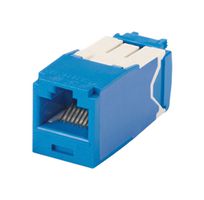 PANDUIT CJ6X88TGBU RJ45 CONN, JACK, 8P8C, 1PORT, CAT6A