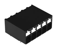 WAGO 2086-1205/300-000 TB, WIRE TO BRD, R/A, 5POS, 16AWG