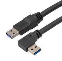 L-COM CAU3HFA-90LA-205M USB CABLE, 3.0 A PLUG-R/A A PLUG, 8.2FT
