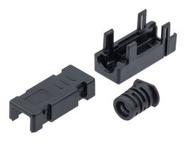 L-COM USBHD3-B HOOD, USB 3.0 TYPE A PLUG, ABS+PC