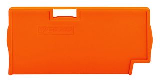 WAGO 2002-1494 END AND INTERMEDIATE PLATE, RAIL, ORANGE