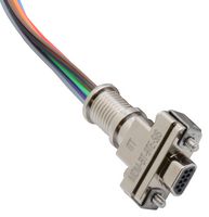 ITT CANNON MDM-BT-37TE-SJS BAND TIED BACKSHELL, 180DEG, 37POS, ALUM
