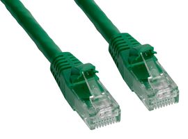 AMPHENOL CABLES ON DEMAND MP-64RJ45UNNG-020 PATCH CABLE, RJ45 PLUG, 20 , GREEN
