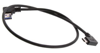 L-COM U3A00078-05M USB CABLE, 3.0 A PLUG-C PLUG, BLK, 19.7"