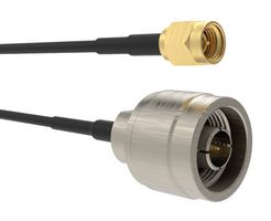 AMPHENOL RF 095-902-531-016 RF CABLE, SMA PLUG -N-TYPE PLUG, 16"
