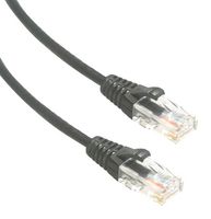 AMPHENOL CABLES ON DEMAND MP-6A28GNSBLK-014 PATCH CABLE, 8P8C, RJ45 PLUG-PLUG, 14