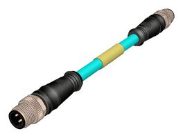 MOLEX 120108-9129 SENSOR CORD, M12 8P PLUG-4P PLUG, 59.1FT