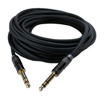 IO AUDIO TECHNOLOGIES IO-BP176003-T3MBK CABLE ASSY, 1/4" STEREO PLUG-PLUG, 3FT