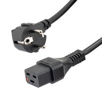 L-COM C19LSCHRA-16-3M PWR CORD, R/A CEE 7/7 PLUG-IEC C19, 9.8