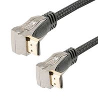 L-COM HDMI-MM-RADD-3M CABLE ASSY, HDMI R/A PLUG-PLUG, 9.8