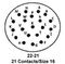 ITT CANNON KPSE07F22-21P