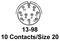AMPHENOL AEROSPACE D38999/26FC98PN