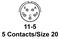 AMPHENOL AEROSPACE D38999/26FB5SN