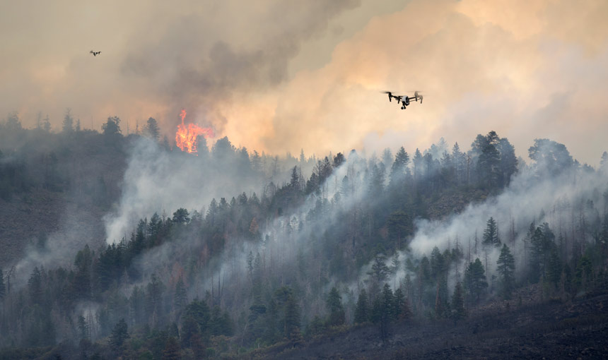 fire fighting drones