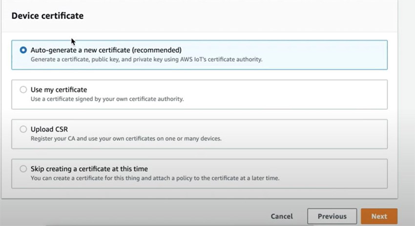 Generating certificates